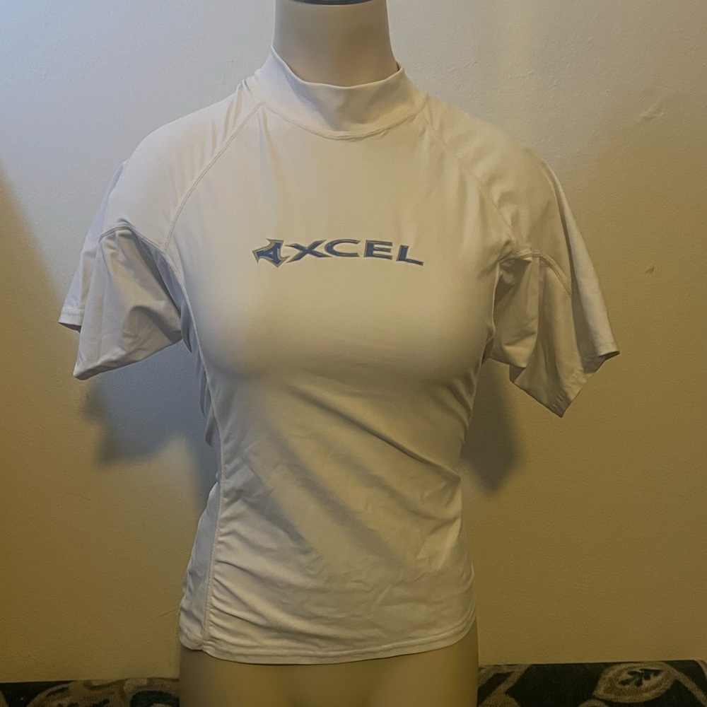 XCEL UV Protection White Short Sleeve Surf Shirt X Size : 14
